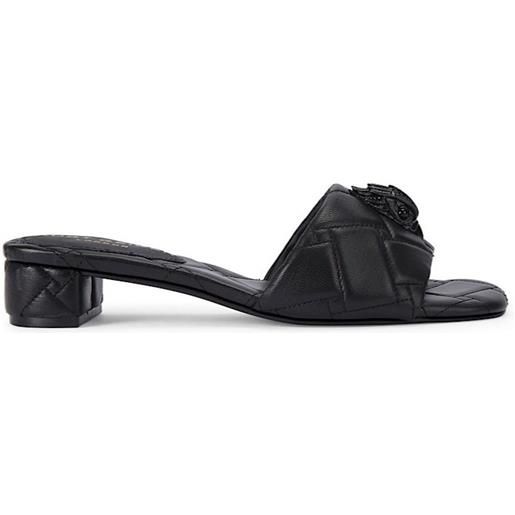 Kurt Geiger ciabatte in pelle trapuntata kensington nero