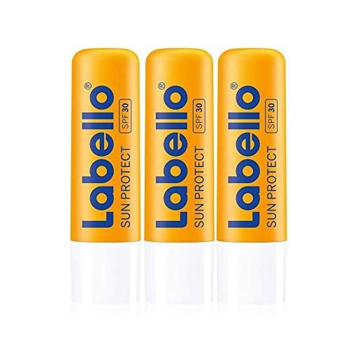 Labello, sun protect, spf 30, balsamo labbra con protezione solare, in blister (etichetta in lingua italiana non garantita)