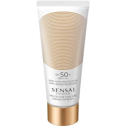 Sensai silky bronze - protective suncare cream for body spf50+ - 150 ml
