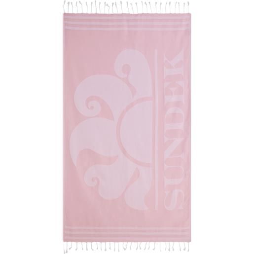 SUNDEK telo mare fouta jacquard con logo