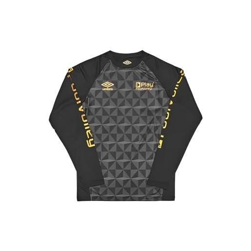 Umbro maglia palestra uomo da allenamento, t-shirt realizzata collaborazione con t-max sport, maglia running uomo traspirante e antiodore (it, testo, m, regular, regular, nero)