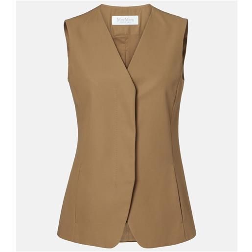 Max Mara gilet in twill di cotone