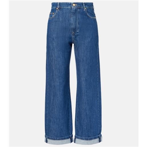 'S Max Mara jeans eles a gamba larga e vita media