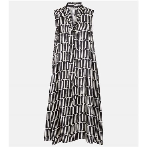 'S Max Mara abito midi jackie in twill di seta