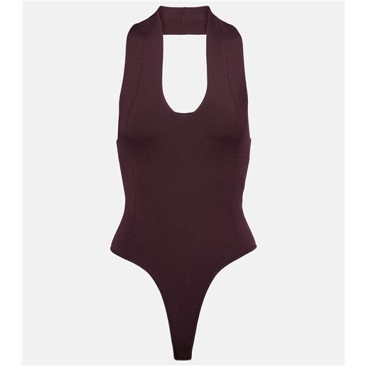 Khaite body toto in maglia con schiena scoperta