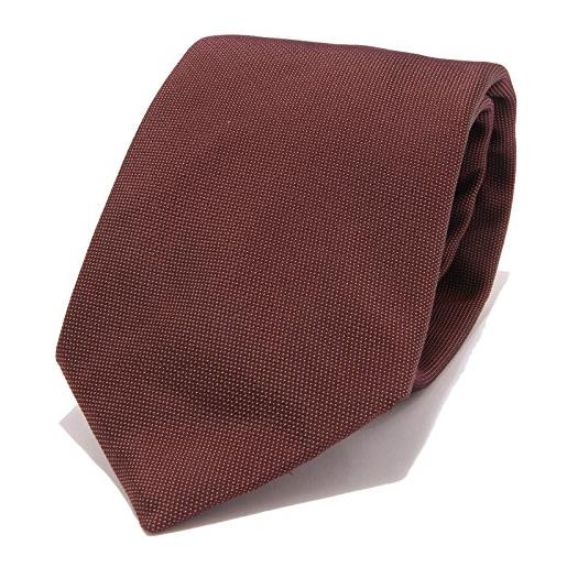 D BY D 5718s cravatta uomo seta marrone brown silk tie men [taglia unica]