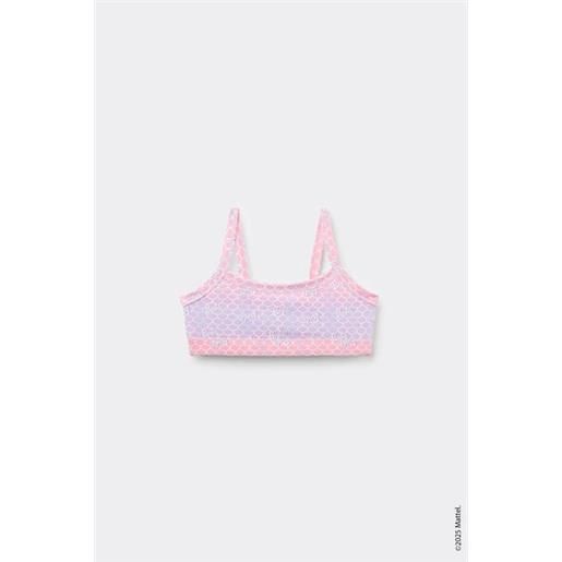 Tezenis brassiere bimba in cotone stampa barbie bambina azzurro