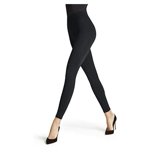 Falke seamless shaping w le coprenti tinta unita 1 pezzo, leggings donna, nero black 3009, xs 34-36
