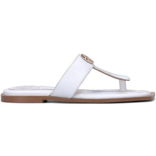 FRACOMINA infradito donna bianca in pelle