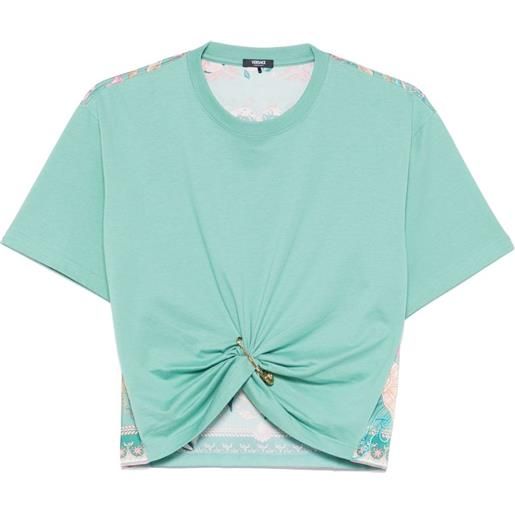 Versace t-shirt con decorazione - verde