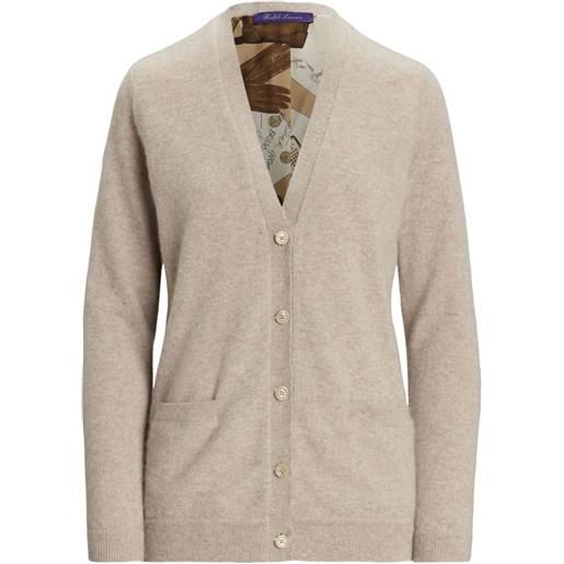 Ralph Lauren Collection cardigan con bottoni - marrone