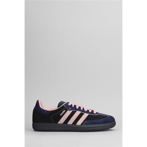 Adidas sneakers samba og in camoscio nero