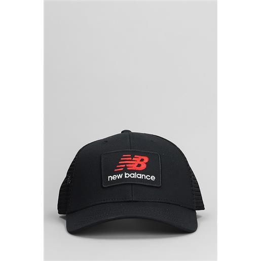 New Balance cappello in cotone nero