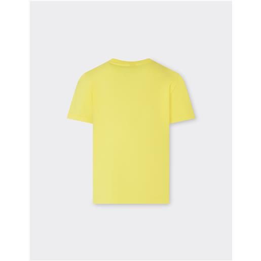 Ferrari t-shirt in cotone con logo Ferrari brushed - t-shirts giallo modena 4y