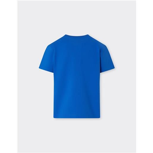 Ferrari t-shirt in cotone con logo Ferrari brushed - t-shirts blu klein 12y