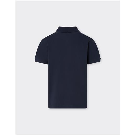 Ferrari polo in cotone organico con logo Ferrari - male polo navy 12y