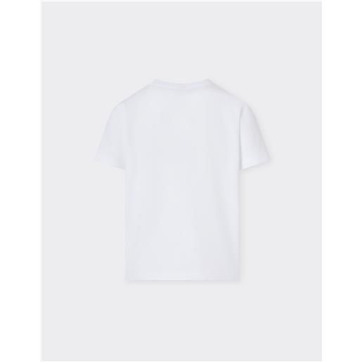 Ferrari t-shirt in cotone con logo Ferrari brushed - t-shirts bianco ottico 8y