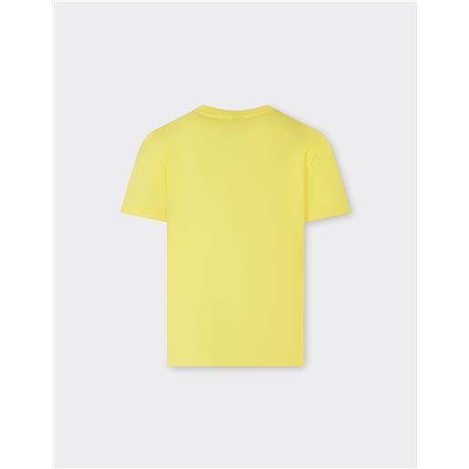 Ferrari t-shirt in cotone con logo Ferrari brushed - t-shirts giallo modena 8y