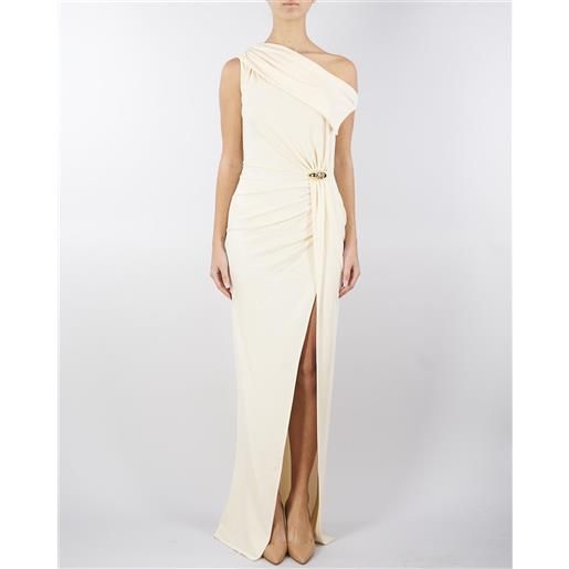 ELISABETTA FRANCHI abito red carpet asimmetrico in jersey