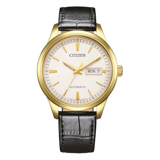 Citizen orologio automatico ny4059-09a, nero, moderno