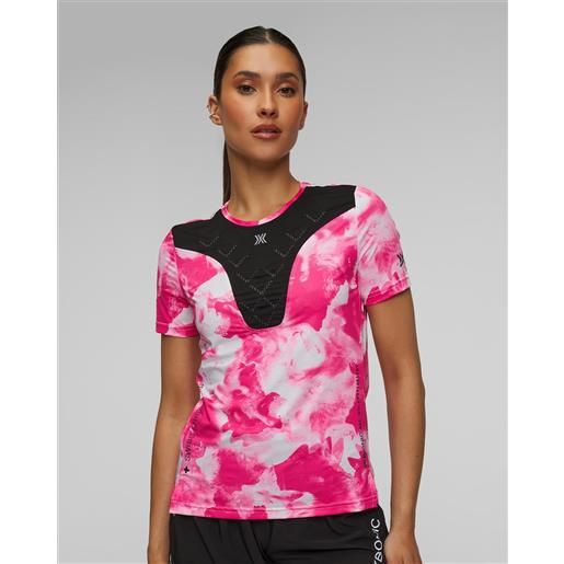 X-Bionic maglia da corsa da donna x-bionic corefusion run shirt nero-rosa