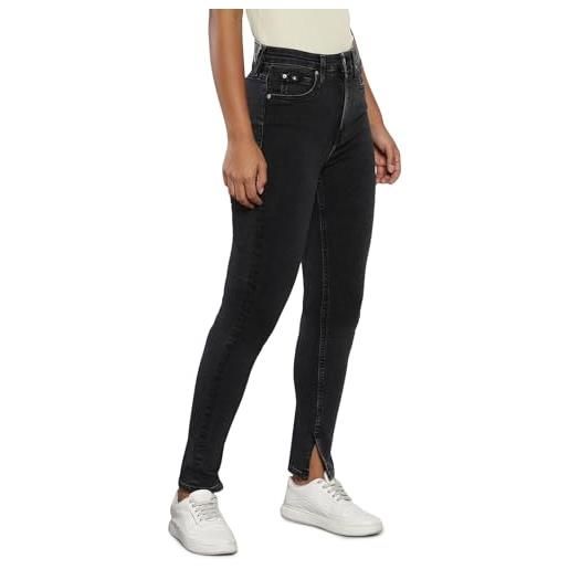Calvin Klein donna jeans high rise skinny fit, nero (denim black), 28w/30l