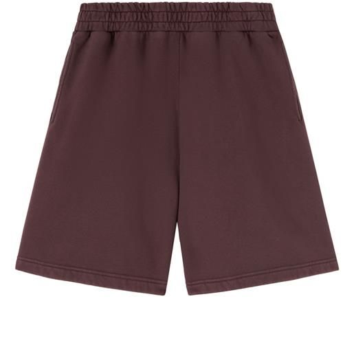 Palm Angels shorts sportivi con stampa - rosso