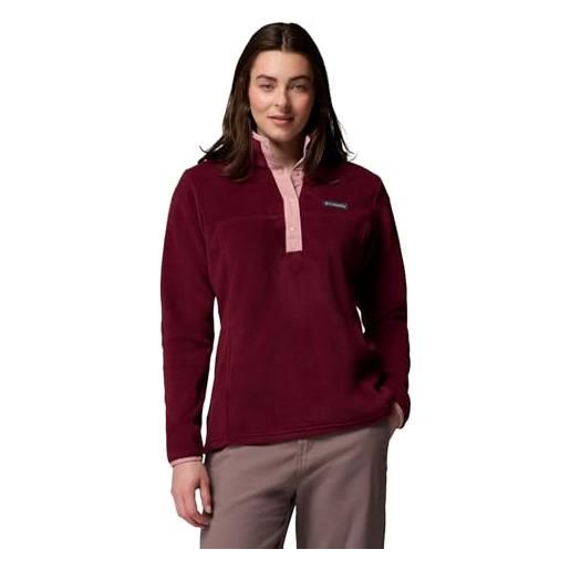 Columbia benton springs 1/2 snap pull over 2, pull over in pile donna, nero, l