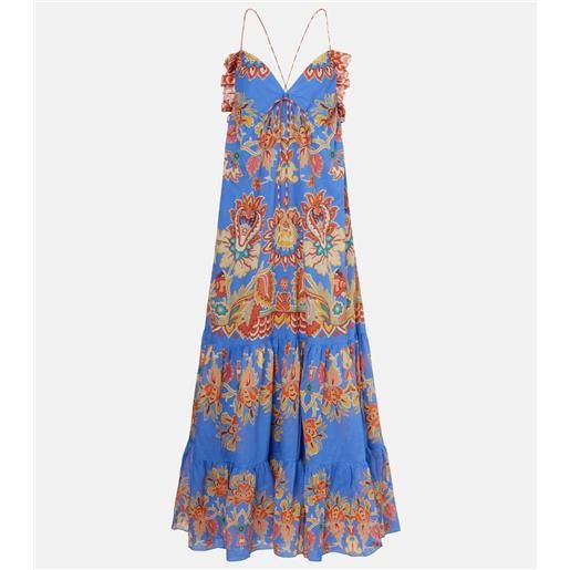 Etro abito lungo in voile di cotone
