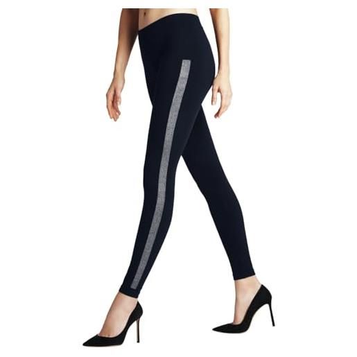Falke clean intensity w le coprenti fantasia 1 pezzo, leggings donna, blu marine 6179, xl 46-48