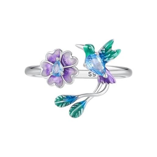 Anello Regolabile Donna Anello Cucchiaio Sterling 925 Con Girasole - Foto 7