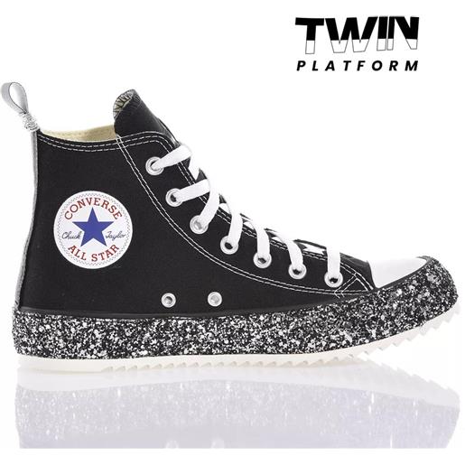 Converse ally black glitter