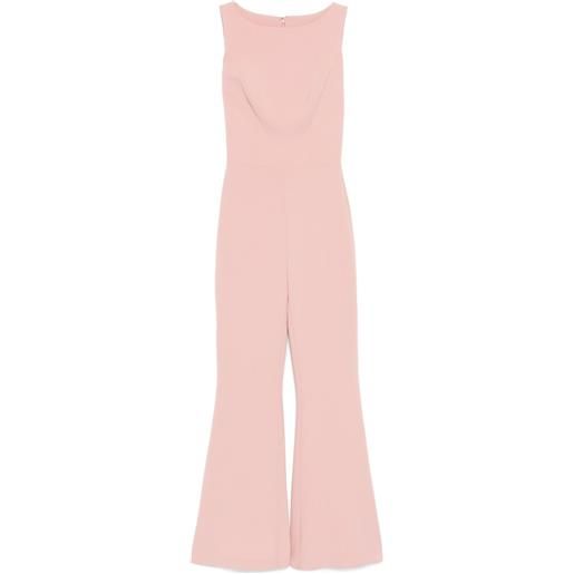 Isabel Sanchis tuta intera svasata con scollo a barca - rosa