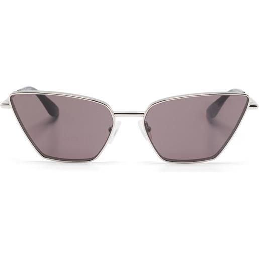 Alexander McQueen Eyewear occhiali da sole cat-eye - argento