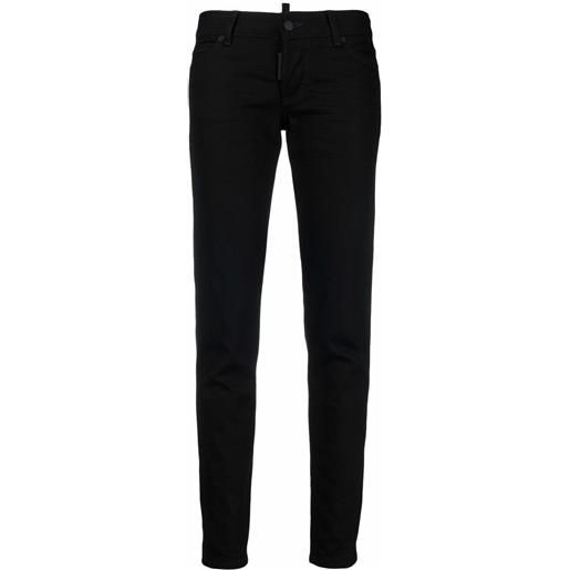 DSQUARED2 jeans skinny con stampa - nero