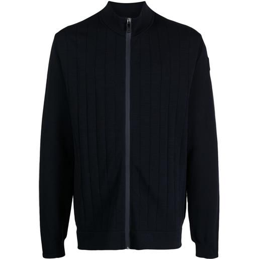 BOSS cardigan con zip zardin - blu