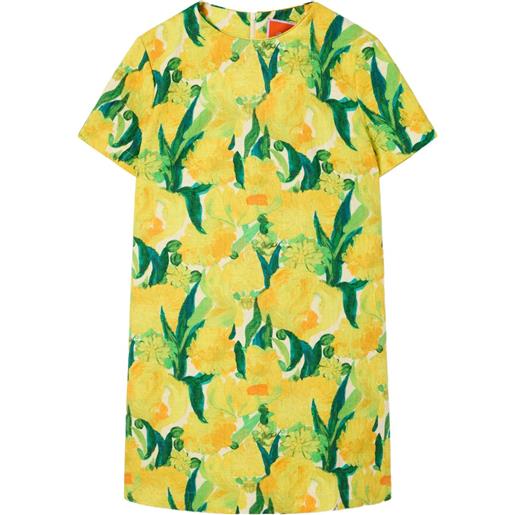 La DoubleJ abito corto swing con stampa limoni - giallo