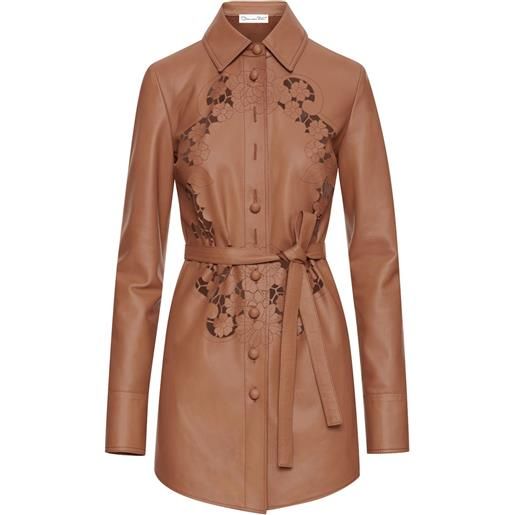 Oscar de la Renta chemisier a fiori - marrone