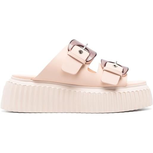 AGL slippers agatha con doppia fibbia - rosa