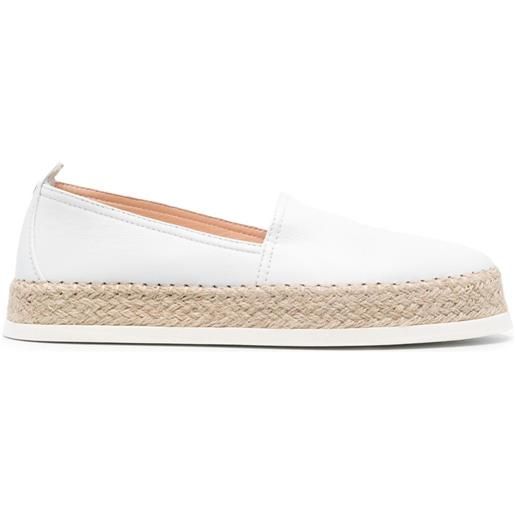 AGL espadrilles rope con suola piatta - bianco