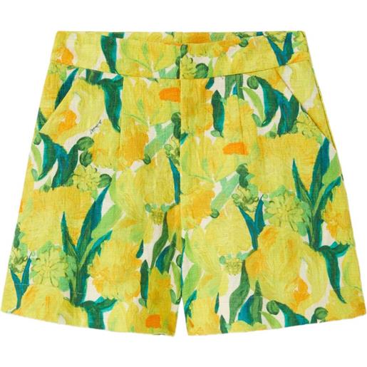 La DoubleJ shorts good butt a fiori - giallo