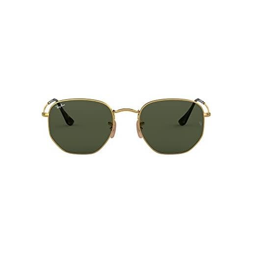 Ray-Ban rb3548n occhiali da sole, contemporanei, verde-oro, 51 unisex-adulto