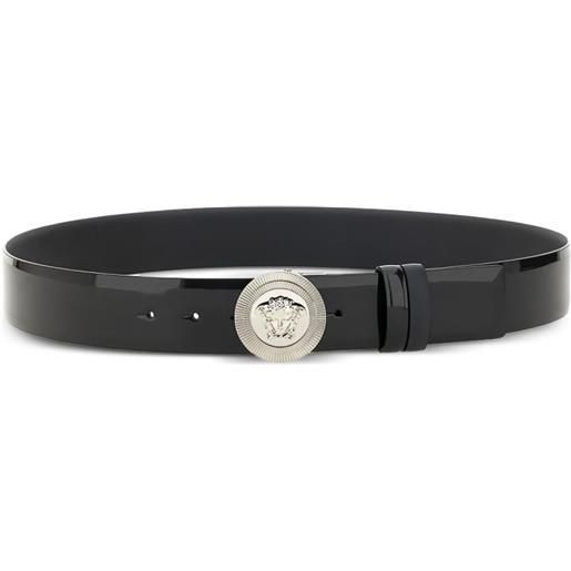 Versace cintura con fibbia medusa head - nero