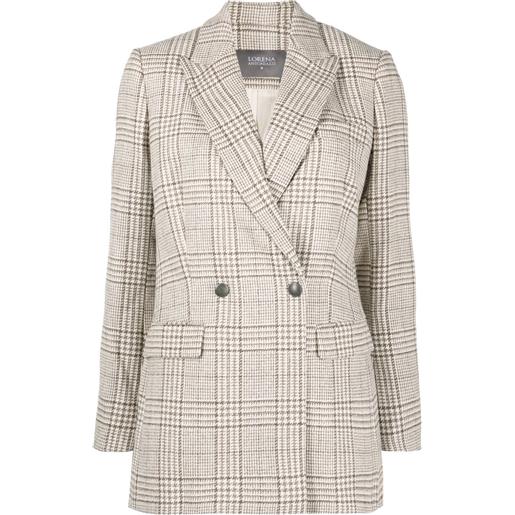 Lorena Antoniazzi blazer a quadri - toni neutri
