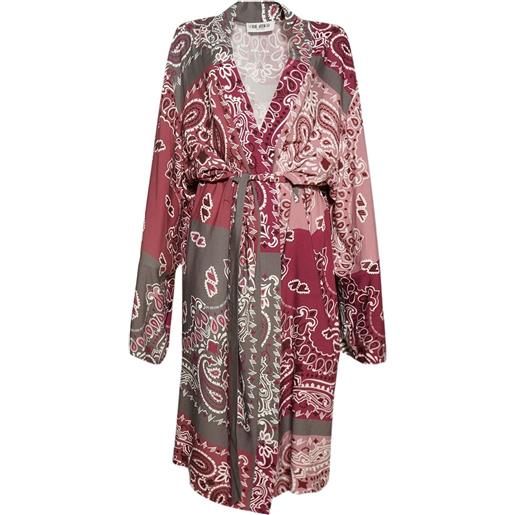 The Attico soprabito con stampa bandana - rosso