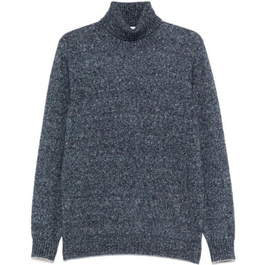 Brunello Cucinelli maglione a collo alto - blu