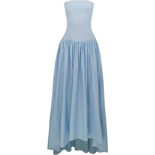 AZEEZA abito lungo senza spalline - blu