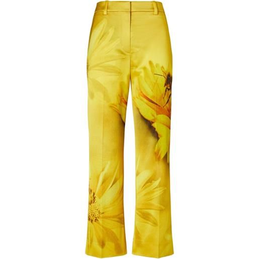 Tory Burch pantaloni ampi a fiori - giallo
