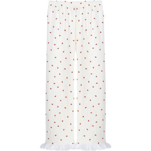 Sleeper pantaloni con ruches - bianco