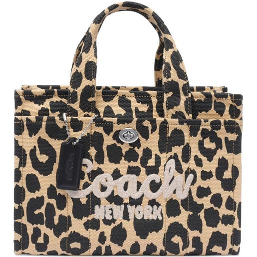 Coach borsa tote leopardata - toni neutri
